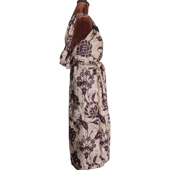 Dries Von Noten mocha brown floral size 38 runaway dress - Picture 8 of 9